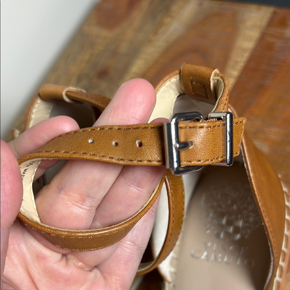 Vince Camuto Brown and Taupe Espadrille Sandals, Women’s 8 - Picture 9 of 9